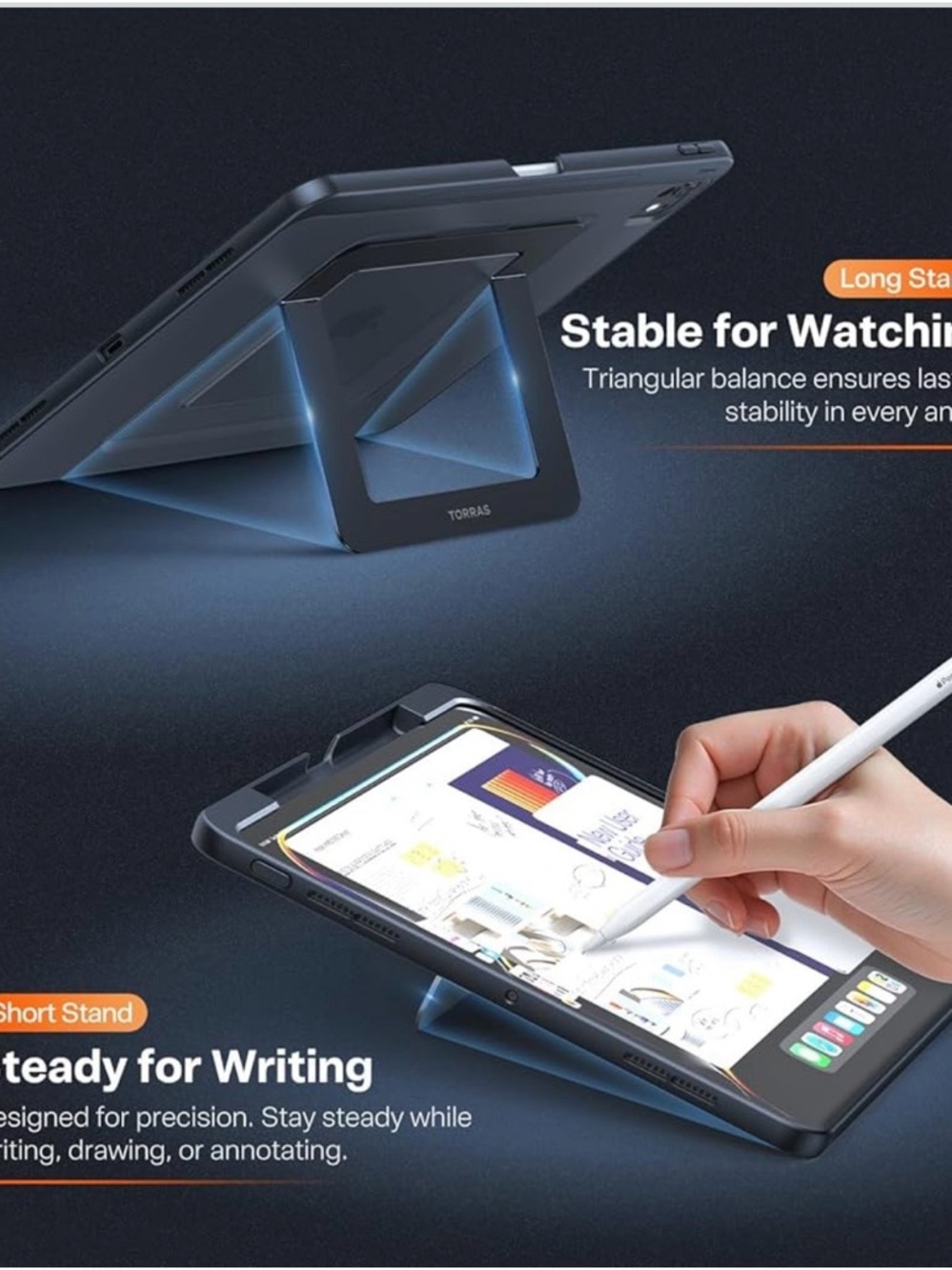 Ostand K1 Guardian for iPad Pro 13 inch Case 2025 M5 & 2024 M4 903-lb2 - Picture 4 of 8